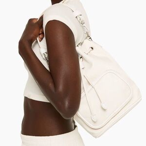 NWT SET Active Cream Bucket Bag